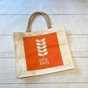 Orla Kiely Jute Tote Bag
